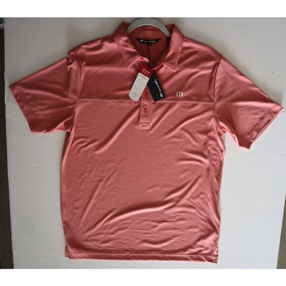 Travis Mathew 1MK2068 Men's Sz M Heather Cardinal Player Special Golf Shirt - Picture 10 of 12